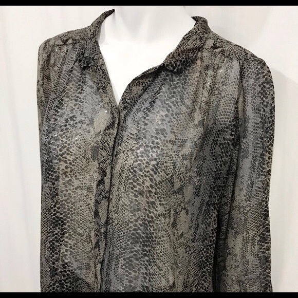 WILFRED SNAKESKIN BLOUSE SILK
